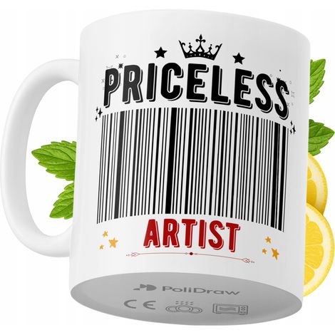Taza de café/té divertida y humorística para artistas, con diseño gráfico y texto gracioso. Ideal para cumpleaños, santos, días festivos y ocasiones especiales. Perfecta para el hogar, la oficina o el (1/5)