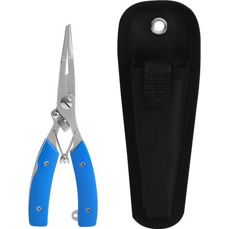 Stainless Steel Fishing Pliers, Fishing Scissors, Multi-functional Pliers for Predator Fishing, for removing hooks, cutting rings and split rings. (1/5)