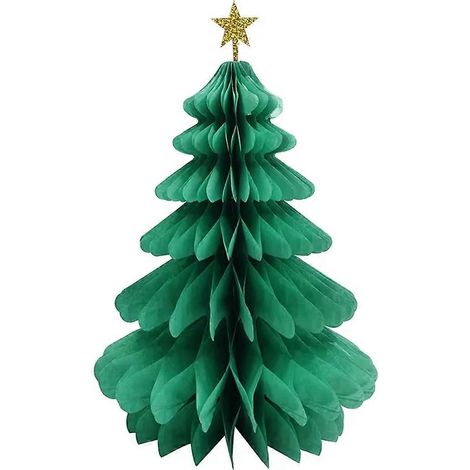 12 DIY-Ideen für Tischdekorationen aus Wabenpapier zum Aufhängen am Weihnachtsbaum. Festliche Weihnachtsdekoration. (1/5)