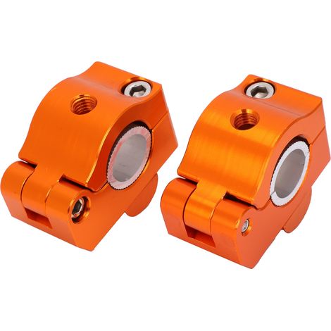 Poignée métallique de bloc de presse de guidon renfort universel avec trou d'expansion de 10mm pour moto quad (1/5)