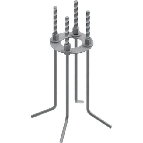 [NEUWERTIG] B-Ware FLOS Grundplatte Bodenplatte mit Schraube für Pointbreak Bollard Leuchte schwarz (1/2)