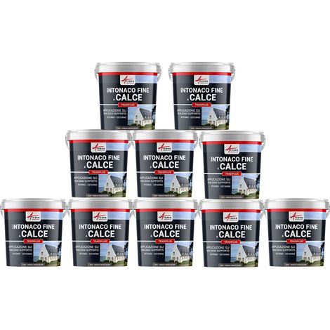 Intonaco a base di calce per decorazione interna ed esterna - TRADIPLUS - 10 x 15 kg Genova - Grigio Scuro - ARCANE INDUSTRIES (1/5)