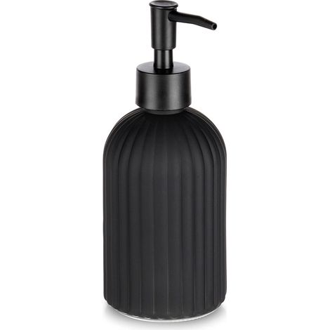 Dispenser di sapone in vetro nero capacita 400 ml 211338000 (1/5)