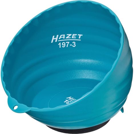 Vassoio magnetico HAZET 197-3, diametro 150 mm, in plastica leggera con magnete robusto e forte - particolarmente pratico per conservare piccoli pezzi come le viti'. (1/5)
