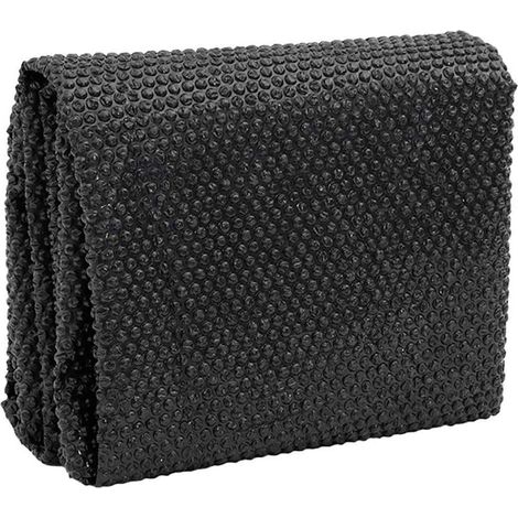 Couverture solaire flottante pour piscine en polyéthylène – 600 x 400 cm – Noir et bleu – Économie d’énergie, réduction de l’évaporation et chauffage naturel de l’eau (1/5)