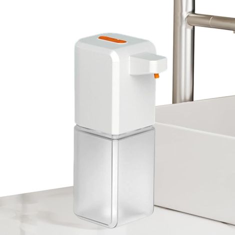 Distributeur Automatique Savon Moussant Capteur Infrarouge sans Contact Distributeur À Savon Électrique Rechargeable USB Pour Maison Salle De Bain Cuisine Bureau Hôtel Restauran (1/5)