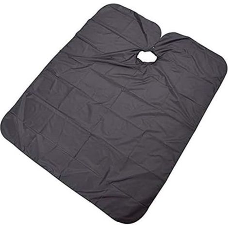 Cape de coiffure ajustable – 120 x 160 cm – Tablier de protection pour adultes et enfants – Noir (1/5)