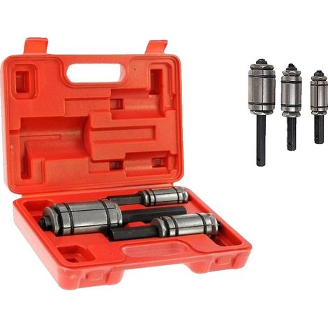 Set di attrezzi per allargare il tubo di scarico: allargatore piccolo da 1-1/8" a 1-3/4", allargatore medio da 1-1/2" a 2-1/2", allargatore grande da 2-1/8" a 3-1/2", materiale in acciaio ad alto teno (1/5)