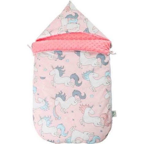 Gigoteuse d'Emmaillotage Bébé 0-12 Mois, Sac de Couchage Hiver Épais, Motif Licorne (1/4)