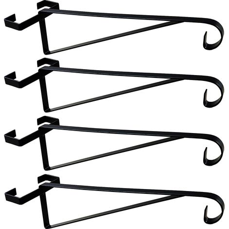 Hanging Basket Brackets for Concrete Fence Posts (Set of 4)