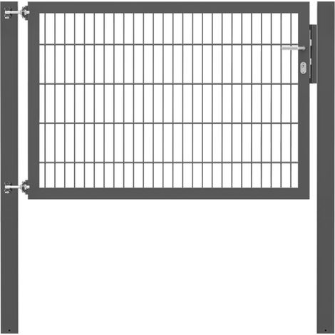 ALBERTS Einzeltor Flexo Plus, anth.RAL 7016, z.Einbet.BxH1500x1000mm, PF1700/100x100mm (1/5)