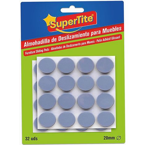 Runde selbstklebende Pads von 20 mm - Packung mit 32 Stück