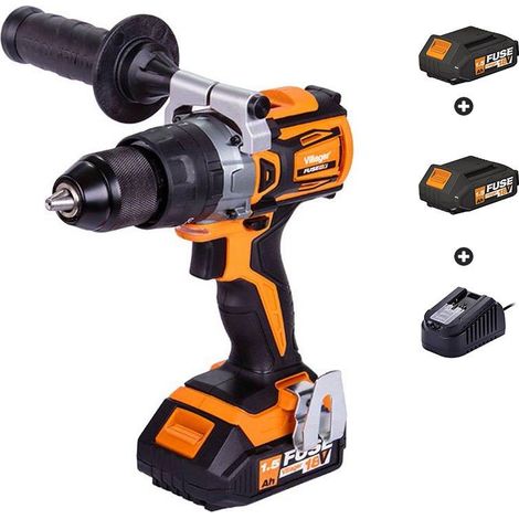 Perceuse sans fil avec poignée latérale 2 batteries et chargeur Fuse VLP 5120-2BSC (1/5)