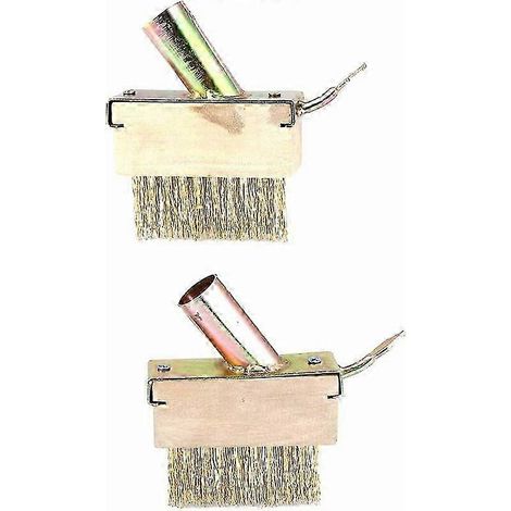 25-26 2PCS Brosse de désherbage en fil de fer, ensemble de têtes de brosse de rechange pour terrasse et pavés extérieurs (1/3)