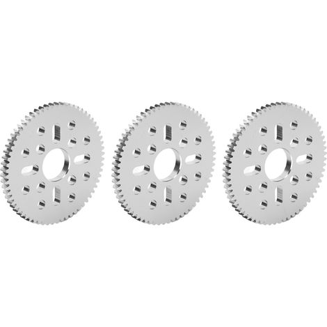 3Pcs Engrenages droits à denture droite 4 trous longs 12 trous ronds Module 0.8 Alésage 14mm Épaisseur 4mm 4312‑0414‑0064 (1/5)