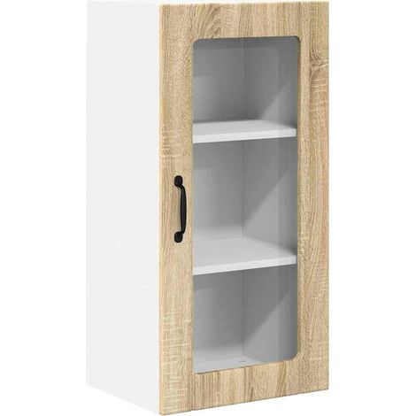 Meuble mural de cuisine,Armoire de cuisine avec porte Chêne Sonoma 40 x 31 x 80 cm CFW26672 (1/5)