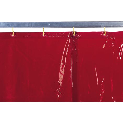 Cortina de soldadura color naranja Cepro para sujeción                         240 x 140 cm