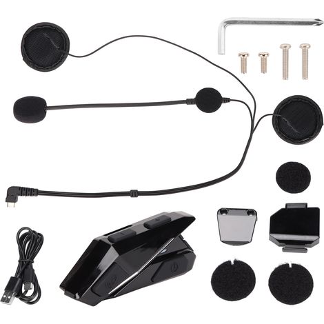 Casque moto Bluetooth étanche avec réduction de bruit et écouteurs sans fil ultra-minces pour motocyclistes (1/5)