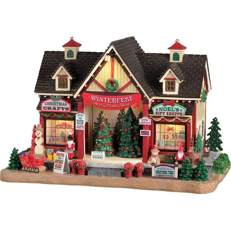 Lemax Winterfest Arts & Crafts Show 25865 villaggio di natale (1/2)