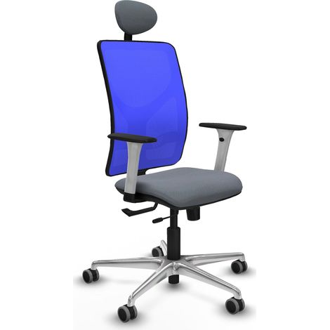 Silla de oficina piqueras y crespo Motilla azul aluminio (1/2)