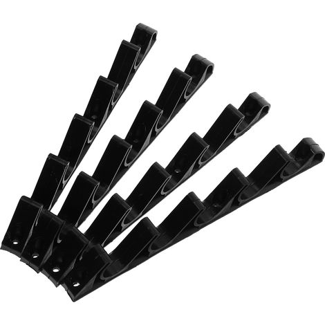 Lot de 4 Ajusteurs pour Chaise Longue en Plastique Crochet à Cinq Dents Réglage en 5 Positions Résistant aux Intempéries Confort (1/4)