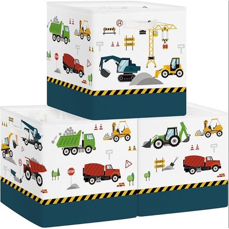 Boite Rangement Tissu Cube de Rangement Pliable Panier 30x30x30 cm (1/5)