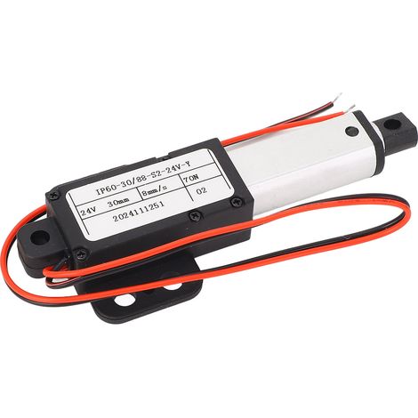 Actionneur linéaire électrique miniature, course de 30 mm, vitesse de 8 mm/s, poussée de 70 N (1/5)