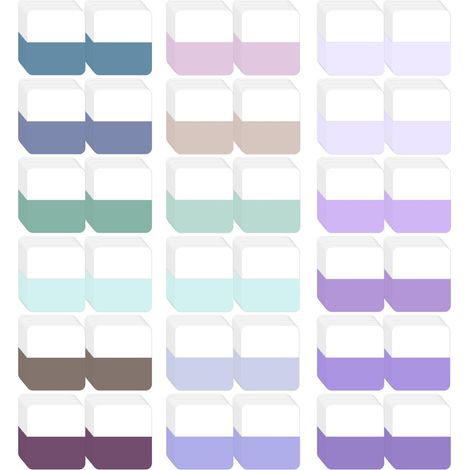 Index Tab - 25 x 12 mm - Papier - 6 Colores - Superficie Escribible - Adhesivo Sin Residuo - 360 Unidades (1/5)