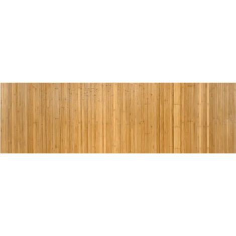 Tapis rectangulaire naturel 60x200 cm bambou (1/5)