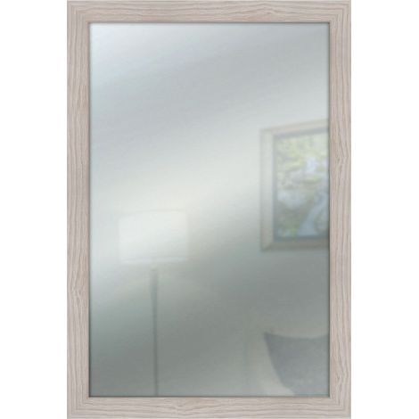 Lupia - Specchio da parete MIRROR SHABBY CHIC 40x65 cm colore Beige, specchiera per camera da letto, soggiorno, ingresso, verticale o orizzontale (1/4)