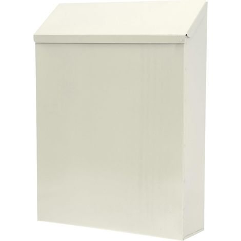 Boîte aux Lettres Verrouillable et Étanche en Fer Style Européen Murale Beige Boîte aux Lettres Décorative pour Usage Extérieur, pour Maison et Bureau (1/5)
