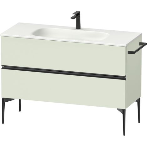 Duravit Sivida mueble bajo lavabo, 2 cajones, tirador diamante (1/4)