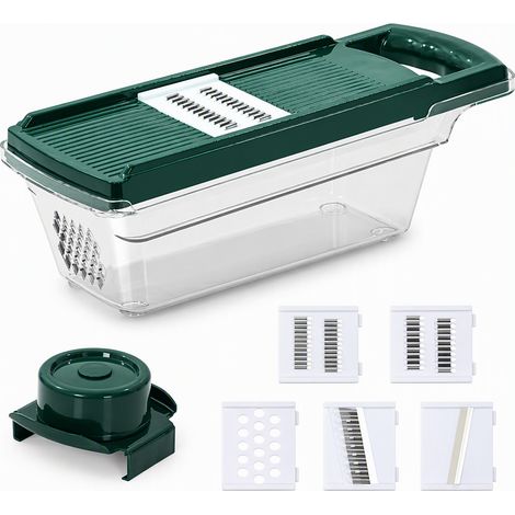 panier égouttoir de cuisine vert avec protection des doigts (1/5)