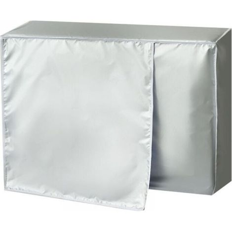 Housse de climatiseur Housse de climatiseur extérieur Tissu Oxford imperméable Protection UV Générique pour climatiseur Housse extérieure Protection extérieure pour unité extérieure 1.5P Climatiseur (1/5)