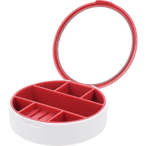 Boîte de rangement à bijoux en ABS, conteneur portable compatible avec le rangement de bijoux (1/5)