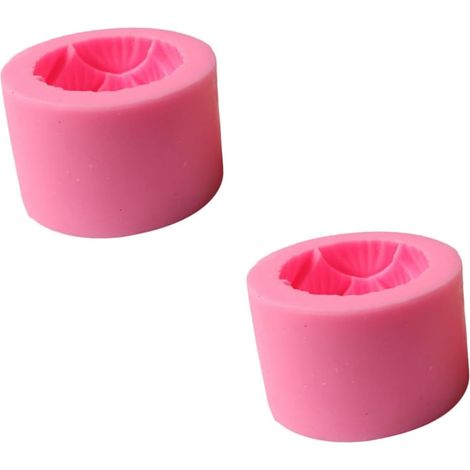 2 Pièces Moule Silicone Lotus pour Fabrication de Bougies Artisanat Flexible Facile à Nettoyer pour Projets Créatifs Personnalisation (1/5)