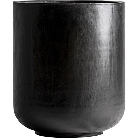 Vase amphore noir en béton contemporain - noir (1/4)
