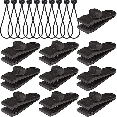 QAZQA Clips De Serrage pour Auvent De Camping Clip pour Auvents en Corde À Vent en Plastique Ensemble De Clips De Bâche Verrouiller Les Accessoires De Pince D'auvent pour Extérieure Auvent De Camping (1/5)
