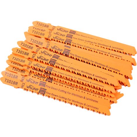 Vaunt Down Cutting T101BR Jigsaw Blades - Pack of 25 Softwood Laminate Plastic (1/5)