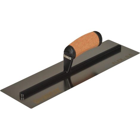 DEWALT Drywall EU 2-983 0.5mm FLEX Stainless Steel Flat Trowel, Leather Handle 16in DDW2983