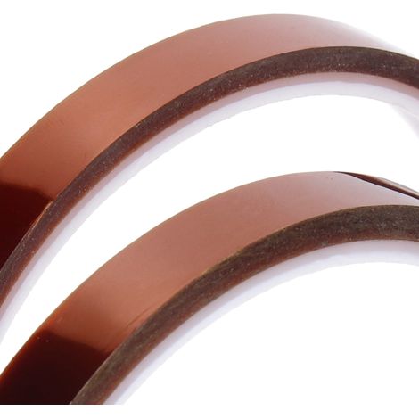 Hochtemperaturklebeband für 3D-Drucker, speziell für Heizbetten, PLA/ABS, kleine gelblich-braune Rollen, 10 mm. (1/5)
