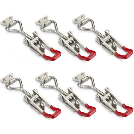 6er Set SOTECH Spannverschluss M8 (Haltekraft 600 Kg, abschließbar) Edelstahl SS304 verstellbarer Kistenverschluss (1/3)