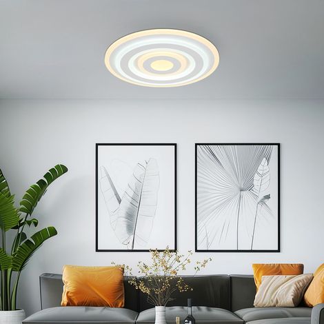Deckenleuchte Deckenlampe Esszimmerleuchte weiß matt opal rund Tageslicht LED