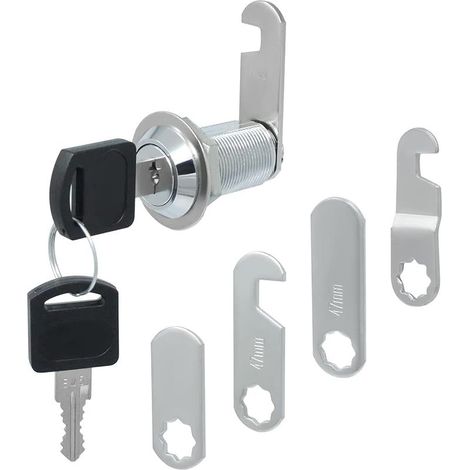 Serrure de boîte aux lettres de sécurité de 30 mm avec 2 clés, serrure de boîte à outils et 5 plaques de verrouillage différentes (1/5)