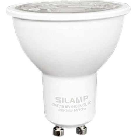 Lampadina LED COB 8W PAR16 attacco GU10 220V faretto led gu10 Nuova VersioneLuce Neutra Naturale 4200k