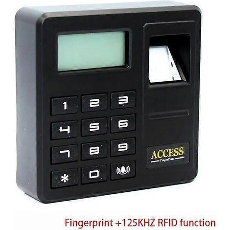 Contrôle d'accès par empreinte digitale autonome lecteur de carte à puce 125 kHz/13,56 MHz en option contrôle d'accès biométrique par clavier mot de passe ajouter un identifiant 125 kHz (1/5)