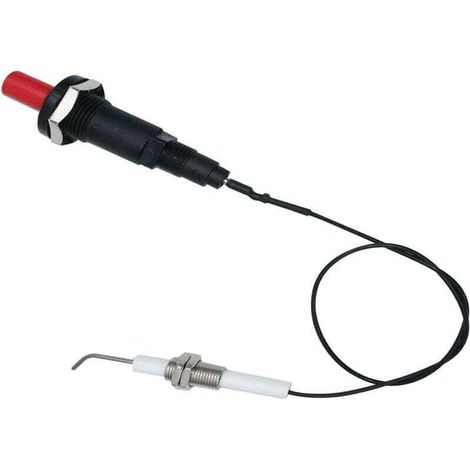 Kit d'allumage piézoélectrique universel à bouton-poussoir pour propane LP naturel de 11,8 pouces pour barbecues à gaz, cuisinières, radiateurs, générateurs de cuisinières, lot de 2 pièces (1/3)