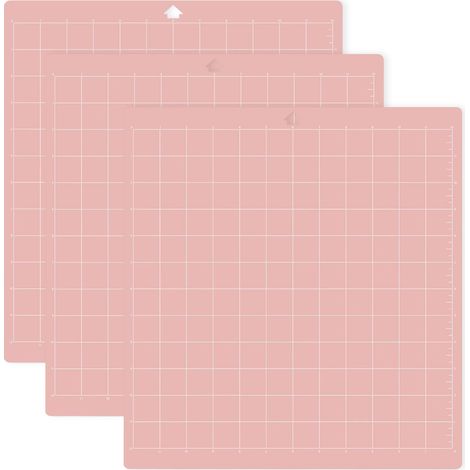 Tapis de découpe Silhouette Cameo (lot de 3 - Adhérence standard, légère, forte) carré, quadrillé, auto-adhésif et antidérapant (1/5)