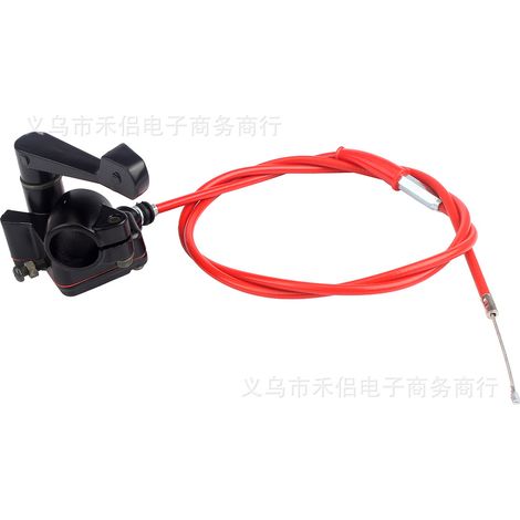 ATV 4WD ATV Accessories 50-250CC Thumb Fuel Pump, Throttle Cable, Handlebar Kit (Red) (1/4)