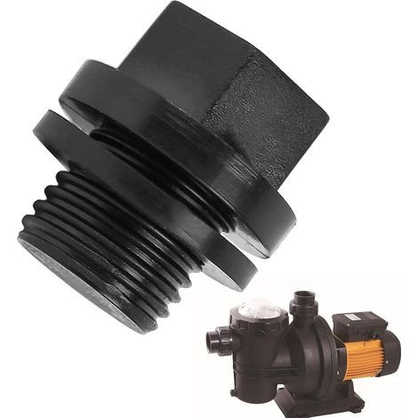 Bouchons de vidange de Piscine Bouchon de Pompe de vidange de Piscine avec Joint torique,Kit de Bouchon de vidange Universel avec pièces de Rechange pour Piscine, Spa (1/5)